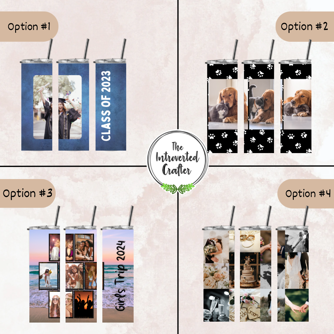 Personalized photo tumblers