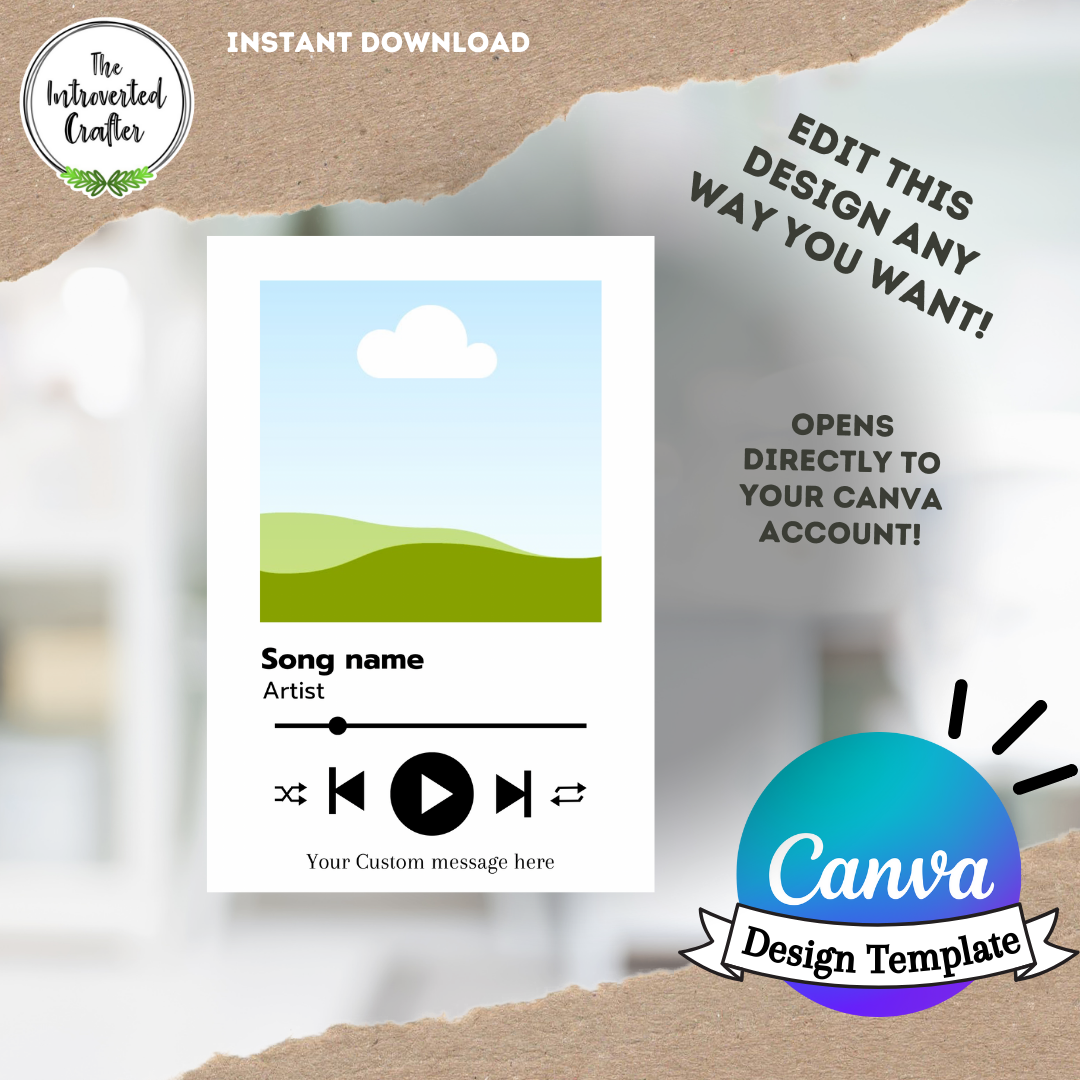 Canva template - Music with Photo