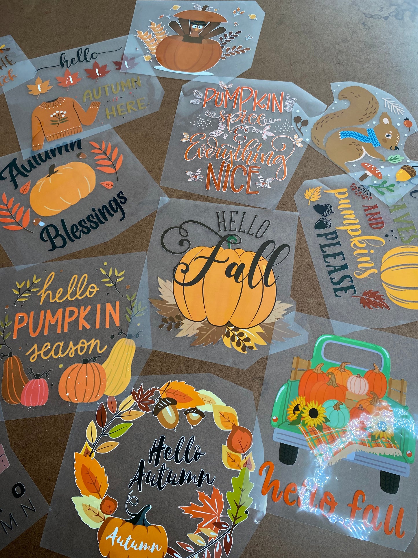 Fall theme screen transfers pack